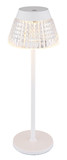 Globo Lora LED Tischleuchte 1W Warmweiß Weiß Matt, Metall Ø13,5cm 58456W