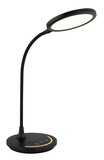 Globo Kenny LED Tischleuchte 12W CCT Schwarz Matt Nachtlicht Memoryfunktion Ø15,4cm 58483