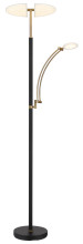 Globo Tirana LED Deckenfluter 40W CCT Schwarz Matt, Metall 183cm 58909B