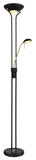 Globo Leonas LED Stehleuchte 20W Warmweiß Schwarz Matt, Metall 180cm 59020B