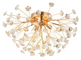 Globo Katrina G9 Deckenleuchte 4-fach 3,50W Warmweiß Goldfarben, Metall Ø45cm 64135D