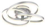 Globo Herwig LED Deckenleuchte 56W CCT Aluminium Gebürstet Fernbedienung Nachtlicht Memoryfunktion 20cm 67163-56