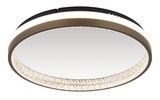 Globo Della LED Deckenleuchte 40W CCT Schwarz Matt, Metall Nachtlicht Memoryfunktion Ø39,7cm 67179D