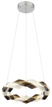 Globo Karilion LED Hängeleuchte 24W Neutralweiß Verchromt, Metall Ø37cm 67318H