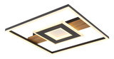 Globo Pikara LED Deckenleuchte 24W Warmweiß Holzoptik, Metall 5cm 67324-24