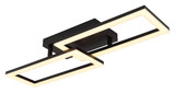 Globo Sapena LED Deckenleuchte 20W Warmweiß Schwarz Matt, Metall 9cm 67328-20O