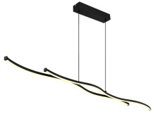 Globo Boyd LED Hängeleuchte 30W Warmweiß Schwarz Matt, Metall 120cm 67336-30H