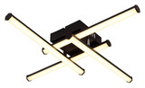 Globo Kirina LED Deckenleuchte 24W Warmweiß Schwarz Matt 8,8cm 67342-24