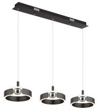 Globo Hendricks LED Hängeleuchte 36W Warmweiß Bronzefarben Gebürstet, Metall Ø22cm 67349-3H