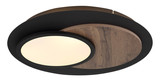 Globo Kory LED Deckenleuchte 24W Warmweiß Schwarz Matt, Metall Memoryfunktion Ø48cm 67351-24