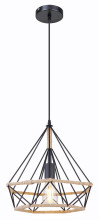 Globo Ulleu E27 Hängeleuchte 60W Schwarz, Metall Ø38cm 69029