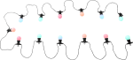 Globo LED Lichterkette Außenleuchte Nirvana 20xLED bunt 3401
