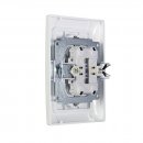 Gunsan Moderna 2-fach Steckdose Unterputz Komplett Weiss