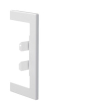 Hager BR65130W9016 Wandanschlussblende zu BR/H/N/A/S 68x130mm OT 80mm aus Stahlblech verkehrsweiß