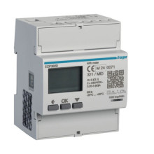 Hager ECP382D Energiezähler 3phasig, direkt 80A, 4M, S0, MID