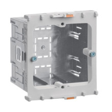 Hager GLT4001 Geräteeinbaudose 1-f. Energie f. BR Frontrastend f. tehalit Rahmenblende modular