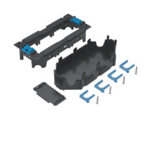 Hager GTVR300 Geräteträger f 3 Rastec 45 Geräte o 2 Tragstegger aus PA zu VQ06/VR06/VR10r, l