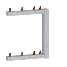 Hager KCF563R Phasenschiene senkrecht 63A rechts L1N-L2N-L3N zu L1N-L2N-L3N 125mm 2-reihig