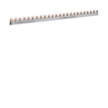 Hager KDN381B Phasenschiene 3 polig mit Hilfsschalter, Gabelanschluss 16mm² 80A 39 Module