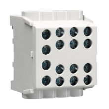 Hager KH35L8 Hauptleitungsabzweigklemme 1polig, 2x35mm²-6x25mm², IP20, Farbe: Grau