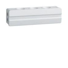 Hager L5111 Klemmdose Leitungseinführungen 2xstirnseitig 3xoben/unten aus PP 135x35x40 mm
