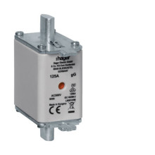 Hager LNH0125M NH-Sicherungseinsatz NH00 gG AC500V 125A Kombi-Melder mit Metall-Grifflasche