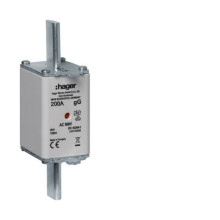 Hager LNH1200M NH-Sicherungseinsatz NH1 gG AC500V 200A Kombi-Melder mit Metall-Grifflasche