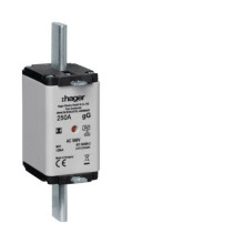 Hager LNH1250MK NH-Sicherungseinsatz NH1 gG 500V 250A  Kombi-Melder mit isolierter Grifflasche