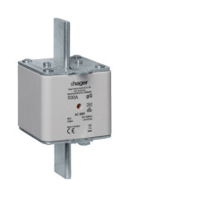 Hager LNH3500M NH-Sicherungseinsatz NH3 gG AC500V 500A Kombi-Melder mit Metall-Grifflasche
