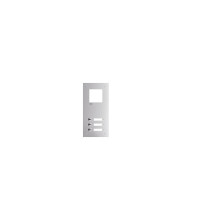 Hager RTQ103X Frontplatte intercom mono 3 Tasten  Namensschild, Edelstahl, 315x150x32