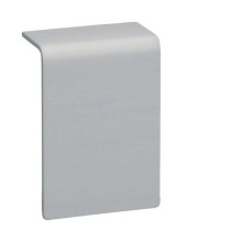 Hager SL200557D1 Schnittkaschierung halogenfrei zu Sockelleistenkanal SL 20x55mm Dekor Aluminium
