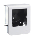 Hager SL200559019016 Geräteträger universal design für UP-Geräte mit Rahmen SL 20x55mm verkehrsweiß