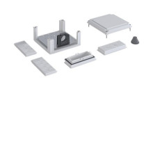 Hager U84LM Kabelanschlusskasten, universZ, 324x307x149mm, SKII, für Stromwandler BG 113