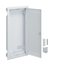 Hager VU48MMV Multimediaverteiler für Homeway, Unterputz, 4-reihig, geschlitzte Stahlblechtür