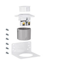 Hager VZ00APZ Steckdose Schuko, universal, mit Haltewinkel, für APZ, mit Euroadapter