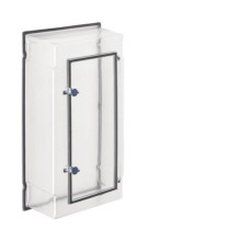 Hager ZAY450AT Zählerfeldabdeckung, Zubehör, IP54, 450 mm, Klarsicht, mit Tür, für 3.HZ