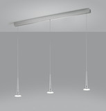 Helestra FLUTE LED Pendelleuchte 19W dimmbar Warmweiss Chrom 36/2002.04