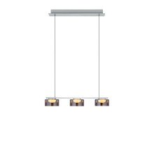 Hell Dune LED Pendelleuchte 3-fach steuerbare Lichtfarbe Dimmbar 30-150cm >90Ra Nickel 20685/3-92