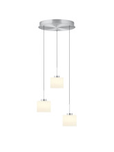 Hell Elli LED Pendelleuchte 3-fach Warmweiß Dimmbar 60-180cm >90Ra Alu 20725/3-36