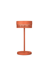 Hell Mesh LED Akkuleuchte 2-fach Warmweiss Dimmbar USB Peach 50430/1-24