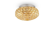 Ideal Lux KING G9 Deckenleuchte 3x ⌀255mm dimmbar Gold warmweiss 075402