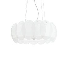 Ideal Lux OVALINO Pendelleuchte E27 8-fach ⌀550mm dimmbar Weiss 090481