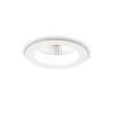 Ideal Lux BASIC LED Einbauleuchte 10W ⌀103mm Weiss warmweiss 193458