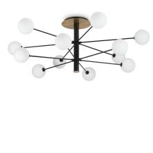 Ideal Lux COSMOPOLITAN G9 Deckenleuchte 12x ⌀1450mm dimmbar Schwarz warmweiss 273709