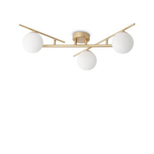 Ideal Lux ATLAS G9 Deckenleuchte 3x dimmbar Gold warmweiss 311340