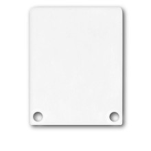 ISOLED Endkappe EC45 Alu weiß RAL 9010 für SURF/DIVE24 FLAT mit COVER12, 2 STK, inkl. Schraube