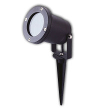 ISOLED Aufbaustrahler GU10, IP65, schwarz inkl. Erdspieß