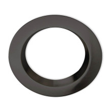 ISOLED Cover Aluminium rund schwarz rückversetzt für Einbaustrahler Sys-90