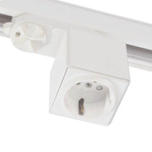 ISOLED 3-Phasen Adapter mit Schutzkontaktstecker, weiß, inkl. 6A Sicherung
