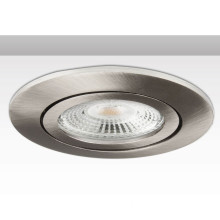 ISOLED Einbaurahmen rund, Lochausschnitt 68mm, Alu Nickel-Satin, für GU10/MR16 Spots
